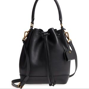 Madewell Lafayette Bucket Bag Leather Black